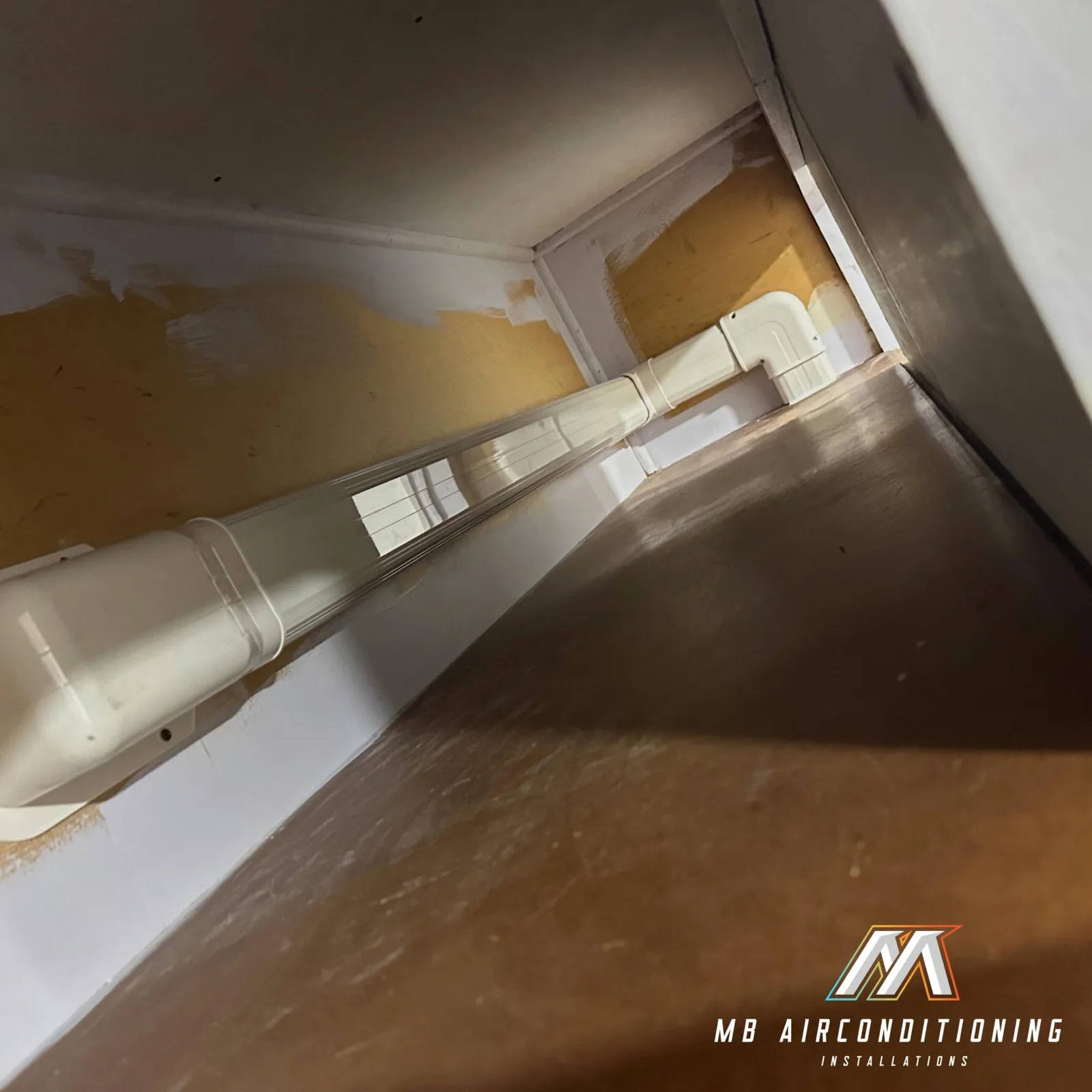Ducted pipe run by MB Air Conditioning in Western Sydney